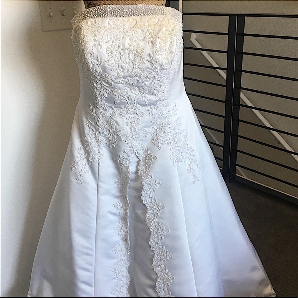 Christian Michele Wedding Dress Beaded Size 18